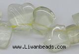 CTD824 Top drilled 15*20mm - 20*25mm freeform lemon quartz beads