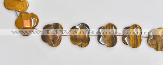 CTE10 butterfly shape 25*30mm yellow tiger eye beads wholesale