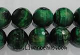 CTE1016 15.5 inches 14mm faceted round dyed green tiger eye beads