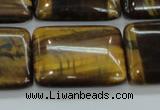 CTE108 15.5 inches 22*30mm rectangle yellow tiger eye beads wholesale