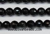 CTE1185 15.5 inches 6mm faceted round blue tiger eye beads