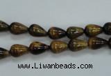 CTE120 15.5 inches 6*8mm teardrop yellow tiger eye beads wholesale