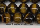 CTE1211 15.5 inches 8mm round AB grade yellow tiger eye beads