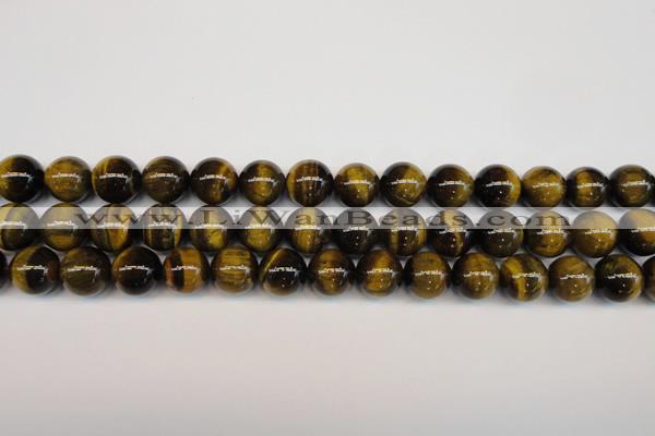 CTE1211 15.5 inches 8mm round AB grade yellow tiger eye beads