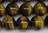 CTE1220 15.5 inches 10mm round AB+ grade yellow tiger eye beads