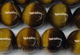 CTE1238 15.5 inches 14mm round A+ grade yellow tiger eye beads