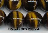 CTE1246 15.5 inches 14mm round AA grade yellow tiger eye beads