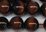 CTE1272 15.5 inches 14mm round AB+ grade red tiger eye beads