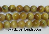 CTE128 15.5 inches 8mm round yellow tiger eye gemstone beads