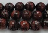 CTE1462 15.5 inches 8mm faceted round red tiger eye beads