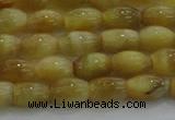 CTE1515 15.5 inches 6*10mm rice golden tiger eye beads wholesale