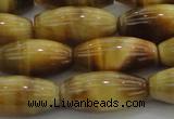 CTE1522 15.5 inches 8*18mm rice golden tiger eye beads wholesale