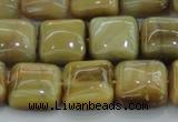 CTE1528 15.5 inches 14*14mm square golden tiger eye beads wholesale