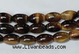 CTE159 15.5 inches 10*14mm rice yellow tiger eye gemstone beads