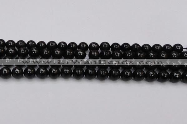 CTE1613 15.5 inches 10mm round A grade black tiger eye beads