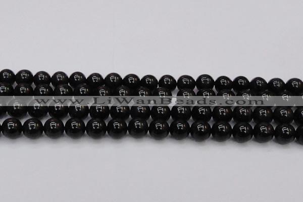 CTE1614 15.5 inches 12mm round A grade black tiger eye beads