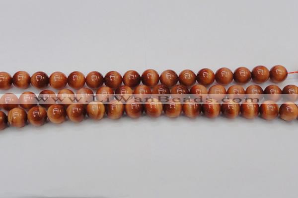 CTE1663 15.5 inches 10mm round sun orange tiger eye beads