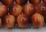 CTE1667 15.5 inches 18mm round sun orange tiger eye beads