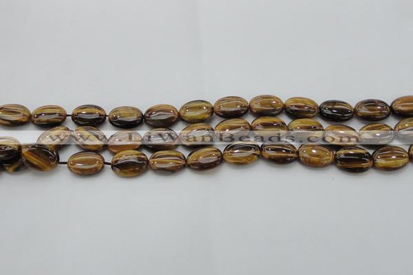 CTE1714 15.5 inches 10*14mm oval yellow tiger eye beads wholesale