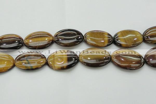 CTE1721 15.5 inches 30*40mm oval yellow tiger eye beads wholesale