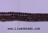 CTE1760 15.5 inches 4mm round matte red tiger eye beads