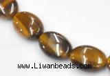 CTE18 15.5 inches 8*10mm oval yellow tiger eye beads Wholesale