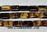 CTE188 15.5 inches 10*14mm rectangle yellow tiger eye gemstone beads