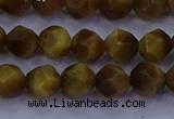 CTE1901 15.5 inches 6mm faceted nuggets golden tiger eye beads