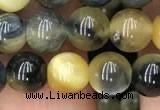 CTE2016 15.5 inches 8mm round golden & blue tiger eye beads wholesale