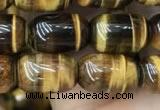 CTE2058 15.5 inches 8*12mm drum yellow tiger eye gemstone beads