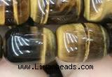 CTE2060 15.5 inches 12*16mm drum yellow tiger eye gemstone beads