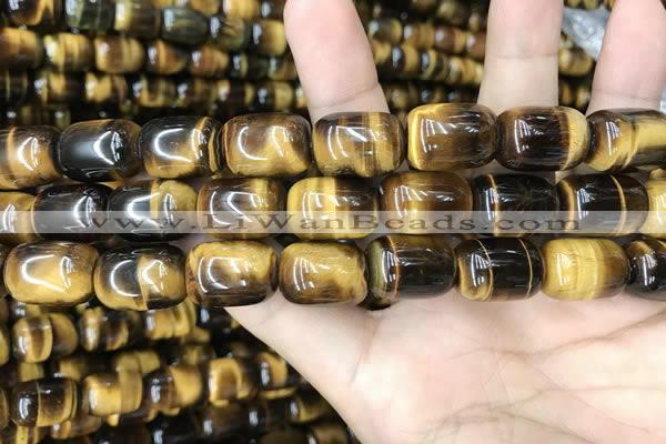 CTE2061 15.5 inches 13*18mm drum yellow tiger eye gemstone beads