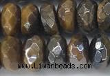 CTE2112 6*10mm faceted rondelle AB-color yellow tiger eye beads