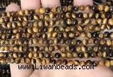 CTE2145 15.5 inches 4mm round yellow tiger eye beads wholesale