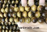 CTE2153 15.5 inches 18mm round yellow tiger eye beads wholesale