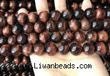 CTE2185 15.5 inches 14mm round red tiger eye gemstone beads