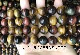 CTE2196 15.5 inches 16mm round mixed tiger eye beads wholesale