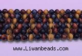 CTE2220 15.5 inches 8mm round colorful tiger eye gemstone beads