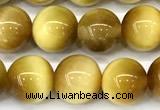 CTE2383 15 inches 8mm round golden tiger eye beads