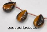 CTE24 teardrop 10*14mm yellow tiger eye beads Wholesale