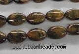 CTE301 15.5 inches 8*12mm oval yellow tiger eye gemstone beads