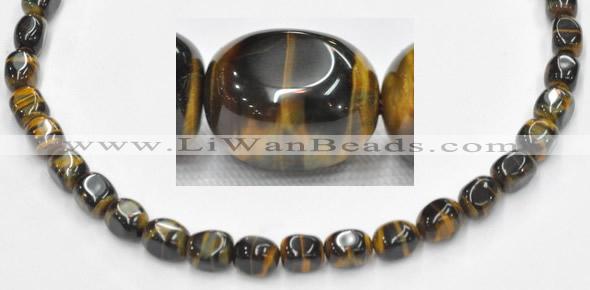 CTE33 15.5 inches 10*14mm freeform blue tiger eye beads wholesale