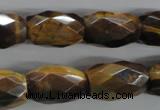 CTE334 15.5 inches 13*20mm faceted drum yellow tiger eye gemstone beads