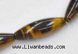 CTE35 15.5 inches 10*30mm rice shape blue tiger eye beads wholesale