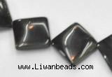 CTE37 15.5 inches 15*15mm square blue tiger eye beads wholesale