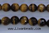 CTE423 15.5 inches 10mm faceted round yellow tiger eye beads