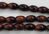 CTE51 15.5 inches 8*12mm rice red tiger eye gemstone beads