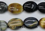 CTE571 15.5 inches 15*20mm oval golden & blue tiger eye beads