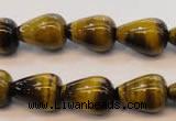 CTE608 15.5 inches 12*16mm teardrop yellow tiger eye beads wholesale