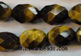 CTE625 15.5 inches 15*20mm faceted rice yellow tiger eye beads wholesale